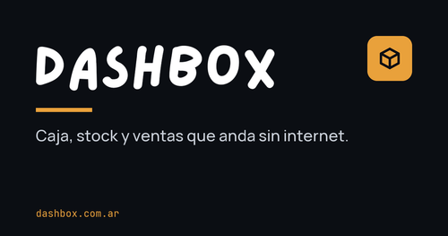 DASHBOX — sistema de caja y control de stock para comercios